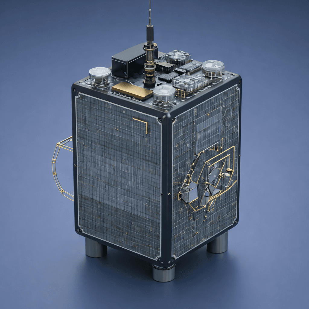 Educational CubeSat Platform with solar panels